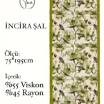 İncira Viscose İpeği Şal - TU0318 - V16