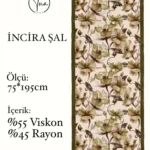 İncira Viscose İpeği Şal - TU0318 - V17