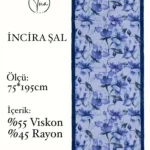 İncira Viscose İpeği Şal - TU0318 - V19