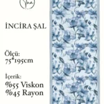 İncira Viscose İpeği Şal - TU0318 - V2