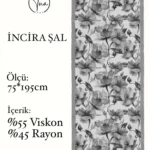 İncira Viscose İpeği Şal - TU0318 - V24