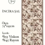 İncira Viscose İpeği Şal - TU0318 - V4
