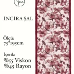 İncira Viscose İpeği Şal - TU0318 - V6