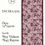 İncira Viscose İpeği Şal - TU0318 - V7