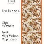 İncira Viscose İpeği Şal - TU0318 - V8