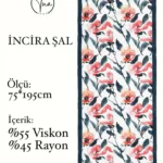 İncira Viscose İpeği Şal - TU0330- V1