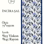 İncira Viscose İpeği Şal - TU0330- V4
