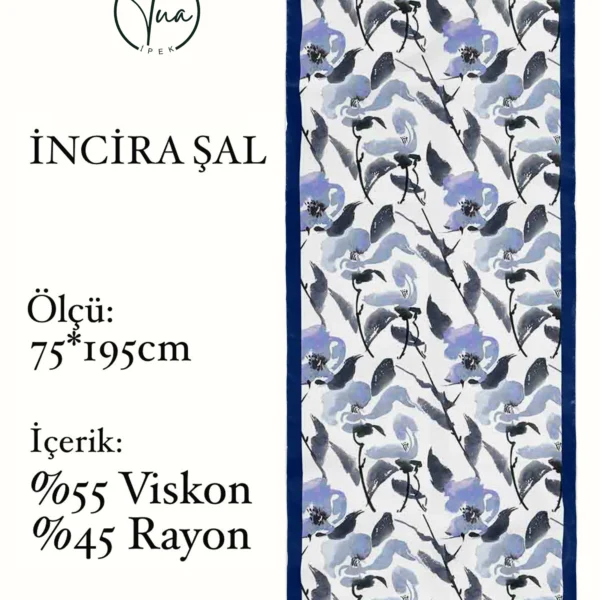 İncira Viscose İpeği Şal - TU0330- V4