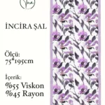 İncira Viscose İpeği Şal - TU0330- V6