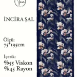 İncira Viscose İpeği Şal - TU0330- V8