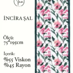 İncira Viscose İpeği Şal - TU0330- V9