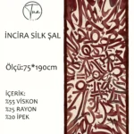İncira Silk Viskon Dut İpeği Şal - TU1060- V3