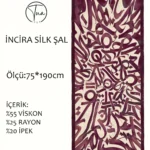 İncira Silk Viskon Dut İpeği Şal - TU1060- V5