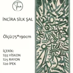 İncira Silk Viskon Dut İpeği Şal - TU1060- V7