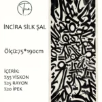 İncira Silk Viskon Dut İpeği Şal - TU1060- V8