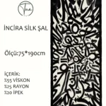 İncira Silk Viskon Dut İpeği Şal - TU1060- V9