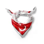 K.Atatürk İmzalı Türk Bayrağı Desen Bandana/Fular - TU4115 - 10 Adet - Görsel 2