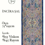 İncira Viscose İpeği Şal - TU3085 - V10
