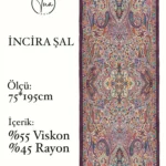 İncira Viscose İpeği Şal - TU3085 - V11