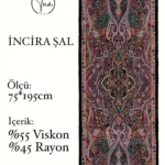 İncira Viscose İpeği Şal - TU3085 - V16