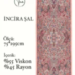 İncira Viscose İpeği Şal - TU3085 - V17
