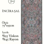 İncira Viscose İpeği Şal - TU3085 - V18