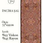 İncira Viscose İpeği Şal - TU3085 - V2