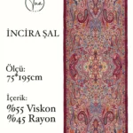 İncira Viscose İpeği Şal - TU3085 - V4