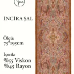 İncira Viscose İpeği Şal - TU3085 - V6