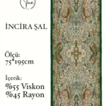 İncira Viscose İpeği Şal - TU3085 - V8
