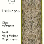 İncira Viscose İpeği Şal - TU3085 - V9
